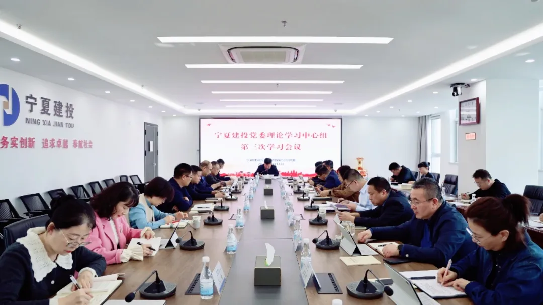 寧夏建投黨委召開理論學習中心組學習會議 學習貫徹全國兩會精神