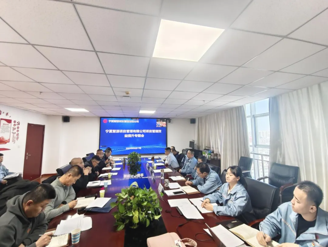 穩(wěn)增長促發(fā)展攻堅年行動丨凝心聚力深化管理變革 精準(zhǔn)施策提升項目效能—寧夏慧源項目召開“項目管理效益提升”專題會