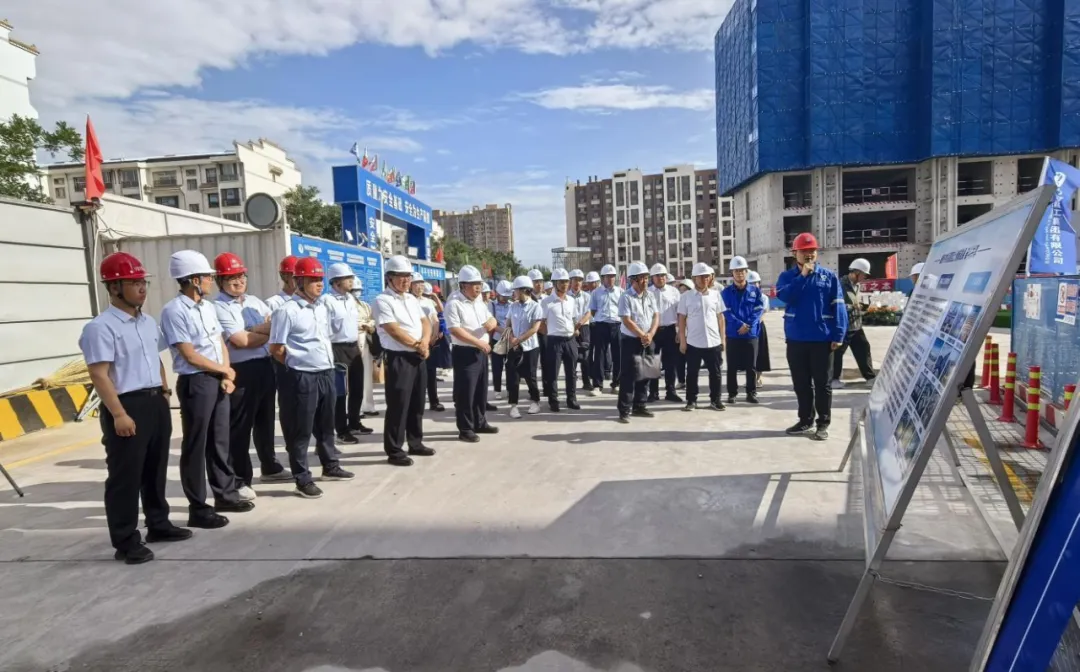 寧夏交投工程建設(shè)管理有限公司、寧夏交通科學(xué)研究所有限公司到寧夏建工城中村改造項(xiàng)目對標(biāo)交流